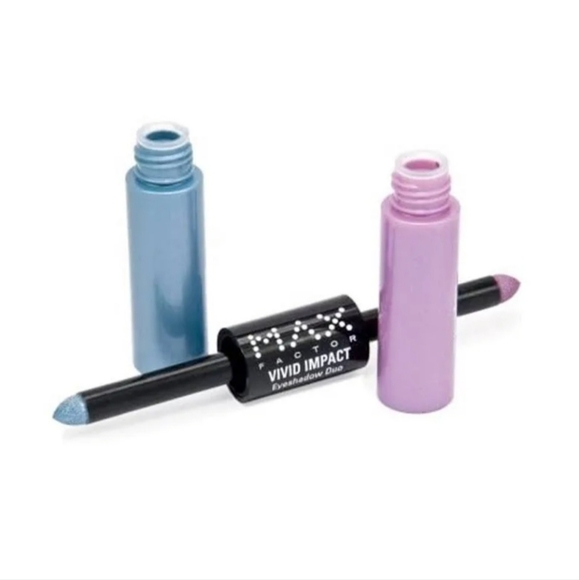 Max Factor Cosmetics Vivid Impact Eyeshadow Duo #130 Pink Cloud - Picture 2 of 5